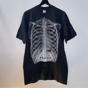 Vintage 70s Skeleton X-Rayted Leslie Arwin 1978 Single Stitch Shirt Adult Large